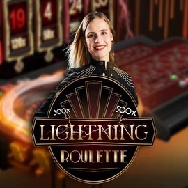 Lightning Roulette game by Evolution – logo hosted on Lucky Ones Casino