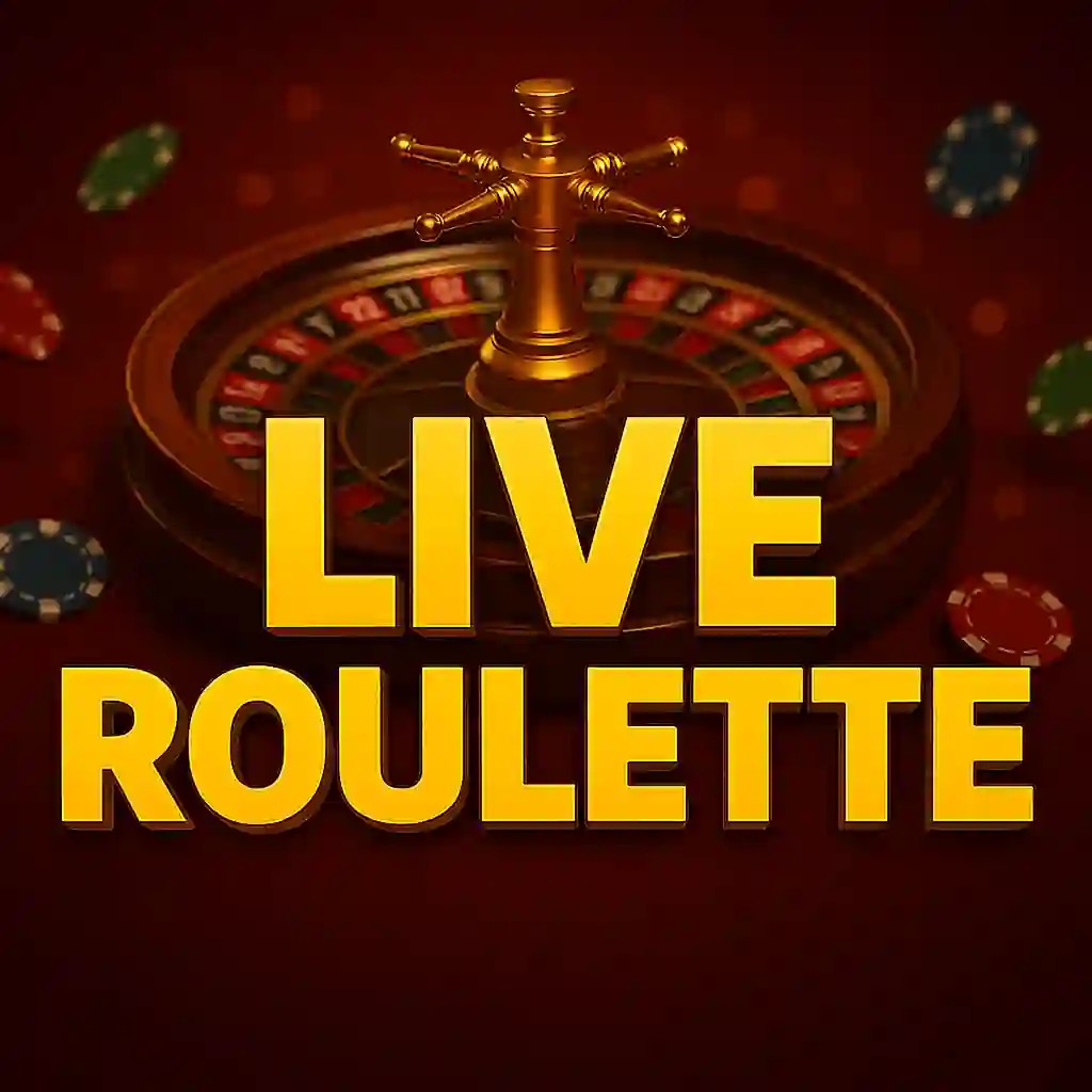 Live Roulette online game logo by Evolution on luckyonescasino.at