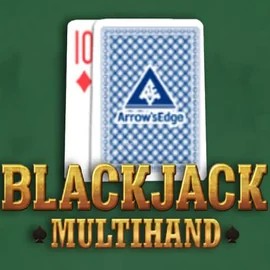 Multihand Blackjack online game logo by Pragmatic Play on luckyonescasino.at
