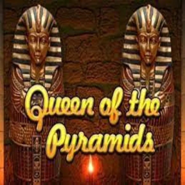 Official Slots logo: Queen of the Pyramids by Playtech at Lucky Ones Casino
