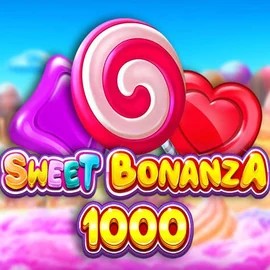 Sweet Bonanza 1000 slot logo by Pragmatic Play at Lucky Ones CasinoSweet Bonanza 1000