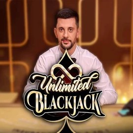 Unlimited Blackjack by Ezugi, showcased at luckyonescasino.at – game logo