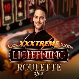 Live Casino logo of XXXtreme Lightning Roulette from Evolution at Lucky Ones Casino